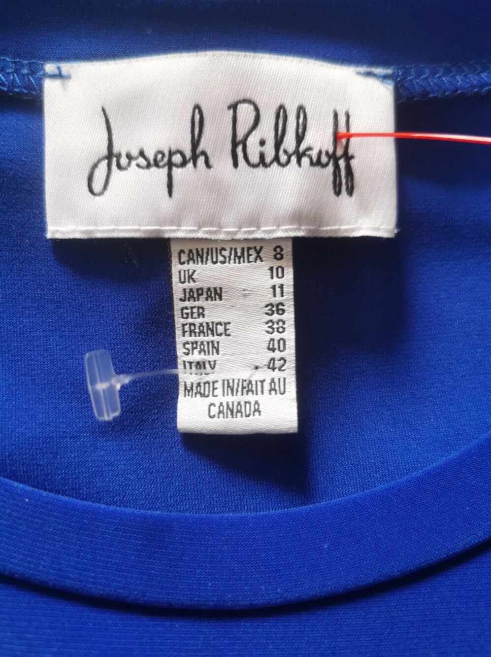 Joseph Ribkoff Royal Sapphire Top Style 191153 size 8 NWOT ptp 18.5" - Picture 9 of 11